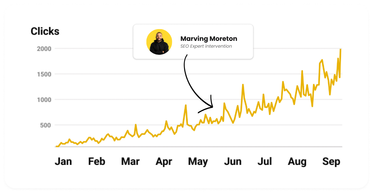 Google Search Console Screenshot through Marving's audit